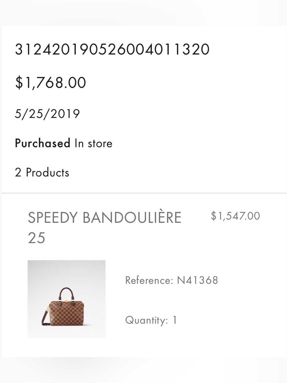 Louis Vuitton Speedy 25 - Picture 4 of 4